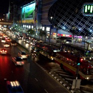 Traffic at night in Bangkok
