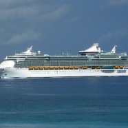 Cruise ship approch Jamaica port