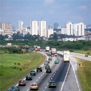 Highway in Sao Paulo, Brazil