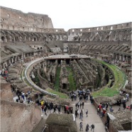 Colosseum interior in Rome